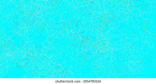 Textura vectorial amarilla azul claro con formas memphis. Formas abstractas coloridas con gradiente de estilo sencillo. Diseño moderno para tus anuncios.