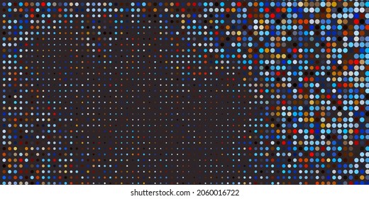 Light Blue, Yellow vector texture with circles. Modern abstract illustration with colorful circle shapes. Pattern for booklets, leaflets.