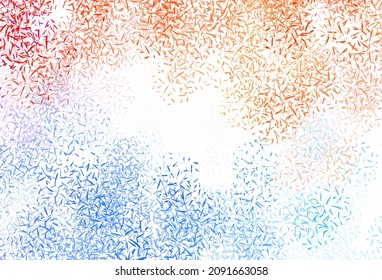 Light Blue, Yellow vector texture with colored lines. Colorful shining illustration with lines on abstract template. Best design for your ad, poster, banner.