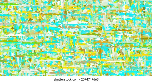 Light Blue, Yellow vector texture with triangular style. Abstract gradient illustration with triangles. Background for a cell phone.