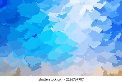 Light Blue, Yellow vector texture with abstract forms. Illustration with colorful gradient shapes in abstract style. Best smart design for your business.