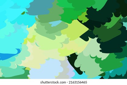 Light Blue, Yellow vector texture with abstract forms. Modern abstract illustration with colorful random forms. Modern design for your business card.