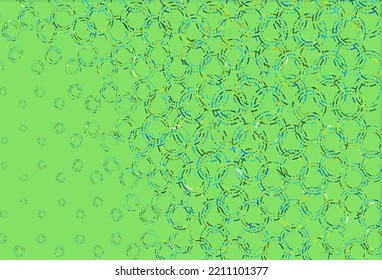 Light blue, yellow vector texture with disks. Illustration with set of shining colorful abstract circles. Pattern for beautiful websites.