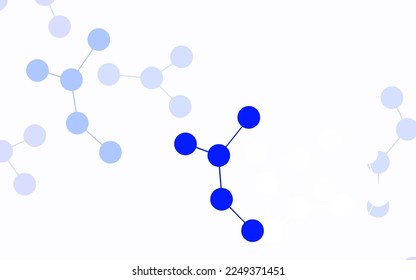 Light Blue, Yellow vector texture with artificial intelligence concept. Colorful design in simple style with AI links. Pattern for  poster, banner of technology.