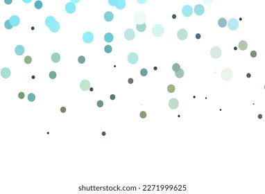 Hellblau, gelbe Vektorstruktur mit Scheiben. Abstrakte Illustration mit farbigen Bläschen im Naturstil. Muster für Werbung, Prospekte.