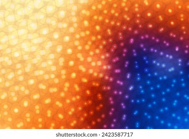Light Blue, Yellow vector texture with disks. Abstract illustration with colored bubbles in nature style. Design for your business advert.