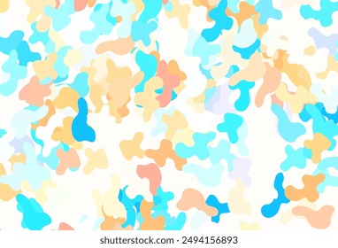 Light Blue, Yellow vector texture with abstract forms. Simple colorful illustration with abstract gradient shapes. Simple design for your web site.