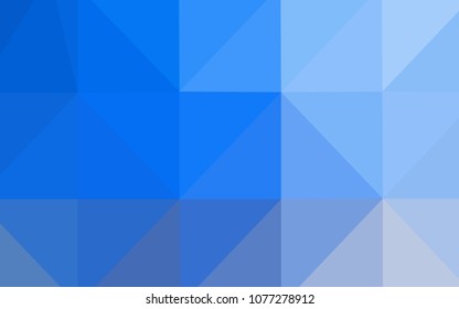 Light Blue, Yellow vector triangle mosaic cover. Creative illustration in halftone style with gradient. The best triangular design for your business.