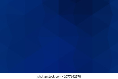 Azul claro, Plantilla de mosaico de triángulo de Vector amarillo. Ilustración abstracta geométrica moderna con gradiente. Una Plantilla completamente nueva para el diseño de su negocio.