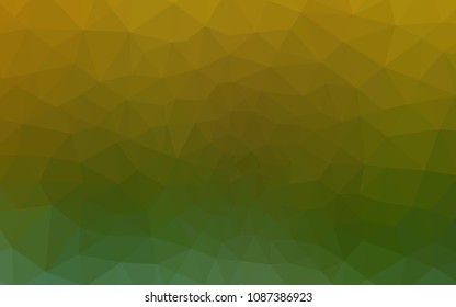 Light Blue, Yellow vector triangle mosaic texture. Creative geometric illustration in Origami style with gradient. Brand new style for your business design.