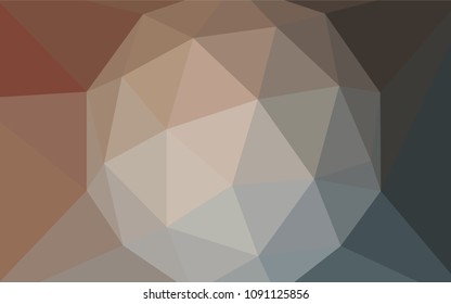 Light Blue, Yellow vector triangle mosaic texture. A sample with polygonal shapes. New template for your brand book.