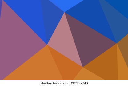 Light Blue, Yellow vector triangle mosaic texture. Colorful illustration in polygonal style with gradient. Template for cell phone's backgrounds.