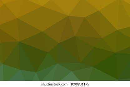 Light Blue, Yellow vector triangle mosaic cover. A sample with polygonal shapes. Polygonal design for your web site.