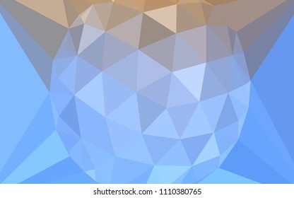 Light Blue, Yellow vector triangle mosaic texture with a diamond. Modern abstract illustration with triangles. A new texture for your web site.