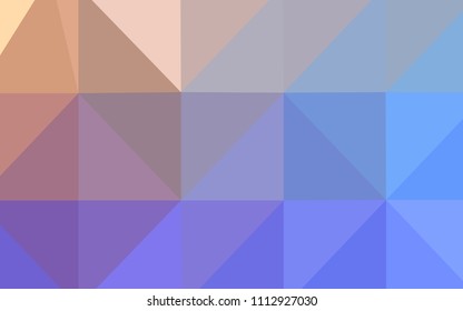 Light Blue, Yellow vector triangle mosaic cover. Colorful abstract illustration with gradient. A completely new design for your business.