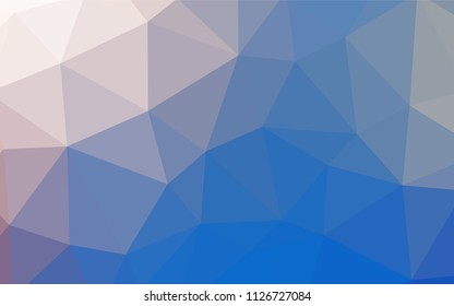 Light Blue, Yellow vector triangle mosaic texture. Shining polygonal illustration, which consist of triangles. Textured pattern for your backgrounds.