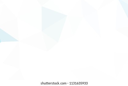 Light Blue, Yellow vector triangle mosaic template. Polygonal abstract illustration with gradient. Brand new style for your business design.