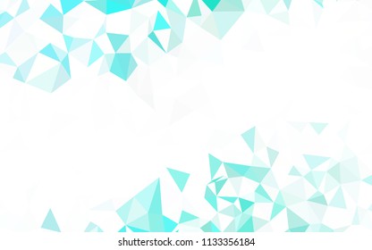 Light Blue, Yellow vector triangle mosaic cover. A sample with polygonal shapes. A completely new design for your leaflet.