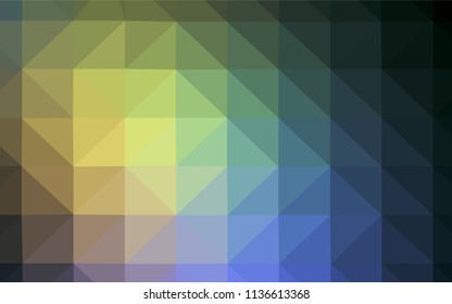 Light Blue, Yellow vector triangle mosaic texture. Polygonal abstract illustration with gradient. A new texture for your web site.