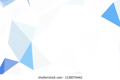 Light Blue, Yellow vector triangle mosaic cover. Creative illustration in halftone style with triangles. Template for cell phone's backgrounds.