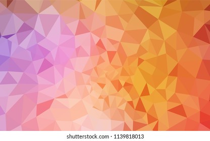 Light Blue, Yellow vector triangle mosaic texture. Colorful abstract illustration with triangles. Completely new template for your banner.
