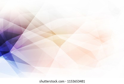 Light Blue, Yellow vector triangle mosaic texture. Elegant bright polygonal illustration with gradient. Polygonal design for your web site.