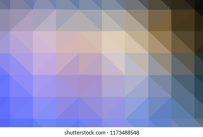 Light Blue, Yellow vector triangle mosaic template. Polygonal abstract illustration with gradient. Textured pattern for your backgrounds.