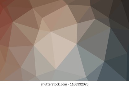 Light Blue, Yellow vector triangle mosaic template. Elegant bright polygonal illustration with gradient. New template for your brand book.
