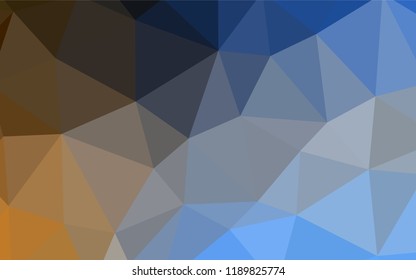 Light Blue, Yellow vector triangle mosaic texture. Shining colorful illustration with triangles. Best triangular design for your business.