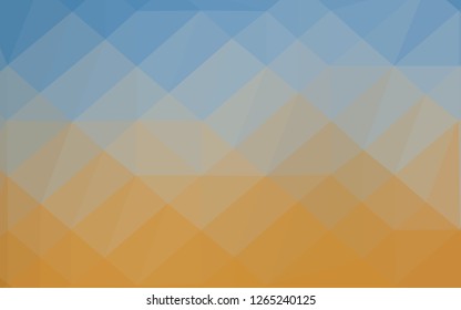 Light Blue, Yellow vector triangle mosaic cover. Colorful abstract illustration with gradient. Completely new design for your business.