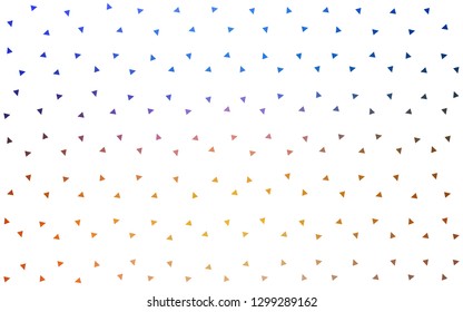 Light Blue, Yellow vector  triangle mosaic template. A sample with polygonal shapes. Pattern for a brand book's backdrop.