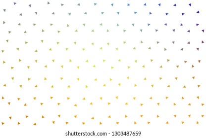 Light Blue, Yellow vector  triangle mosaic template. Modern abstract illustration with triangles. Best triangular design for your business.