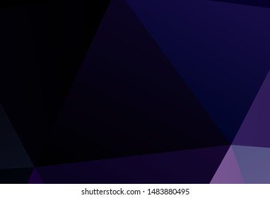 Light Blue, Yellow vector triangle mosaic background. Creative illustration in halftone style with triangles. A completely new design for your leaflet.