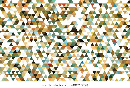 Light Blue, Yellow vector triangle mosaic background. Colorful abstract illustration with gradient. The completely new template can be used for your brand book.