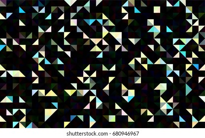 Light Blue, Yellow vector triangle mosaic background. An elegant bright illustration with gradient. The best triangular design for your business.