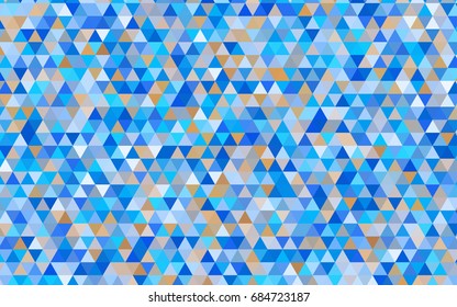 Light Blue, Yellow vector triangle mosaic template. Modern geometrical abstract illustration with gradient. The best triangular design for your business.