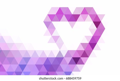 Light Blue, Yellow vector triangle mosaic template. Triangular geometric sample with gradient.  The textured pattern can be used for background.