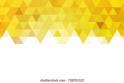 Light Blue, Yellow vector triangle mosaic template. A vague abstract illustration with gradient. Triangular pattern for your business design.