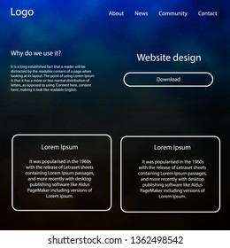 Light Blue, Yellow vector ui kit with clouds, stars. Simple Material Design Kit with colorful clouds in header. This sample is for your landing page.