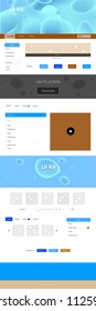 Light Blue, Yellow vector wireframe kit with abstract circles. Colorful abstract illustration with gradient lines. Beautiful layout for websites, landing pages.