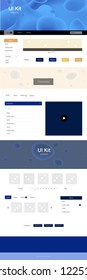 Light Blue, Yellow vector wireframe kit with abstract circles. Modern gradient abstract illustration with bandy lines. This template you can use for websites.