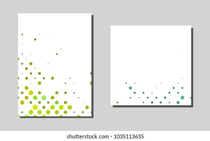 Light Blue, Yellowvector background for presentations. Beautiful colored sample in A4 size. Completely new template for your brand book.
