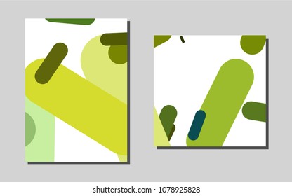 Light Blue, Yellowvector background for presentations. Beautiful colored sample in A4 size. Completely new template for your brand book.