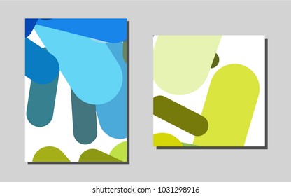 Light Blue, Yellowvector banner for websites. Modern abstract design concept with colorful gradient. The pattern can be used for any ad, booklets.