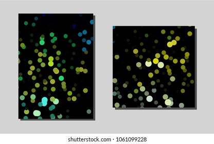 Light Blue, Yellowvector banner for websites. Beautiful colored sample in A4 size. The pattern can be used for any ad, booklets.