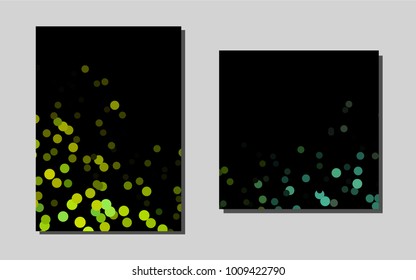 Light Blue, Yellowvector cover for Envelopes. Blurred decorative design in abstract style with textbox. New design for a poster, banner of your website.