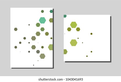 Light Blue, Yellowvector pattern for posters. Booklet with textbox on colorful abstract background. New design for a poster, banner of your website.