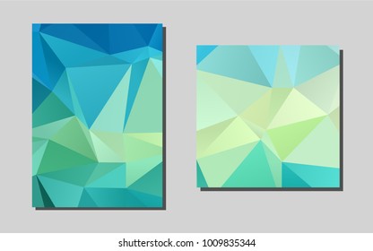 Light Blue, Yellowvector template for landing pages. Beautiful colored sample in A4 size. The pattern can be used for any ad, booklets.