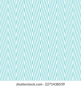 Light blue zigzag seamless pattern. Chevron fabric texture. Abstract zig zag background. Repeating vector wallpaper.