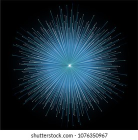 Light blue zoom abstract background